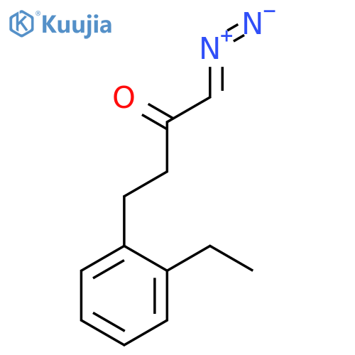 2-Butanone, 1-diazo-4-(2-ethylphenyl)- structure