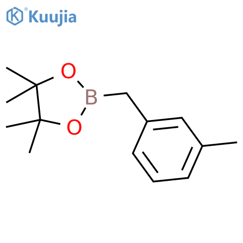 4,4,5,5-tetramethyl-2-(m-tolylmethyl)-1,3,2-dioxaborolane structure