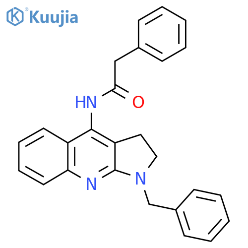 N-(1-Benzyl-2,3-dihydropyrrolo[2,3-b]quinolin-4-yl)-2-phenylacetamide structure