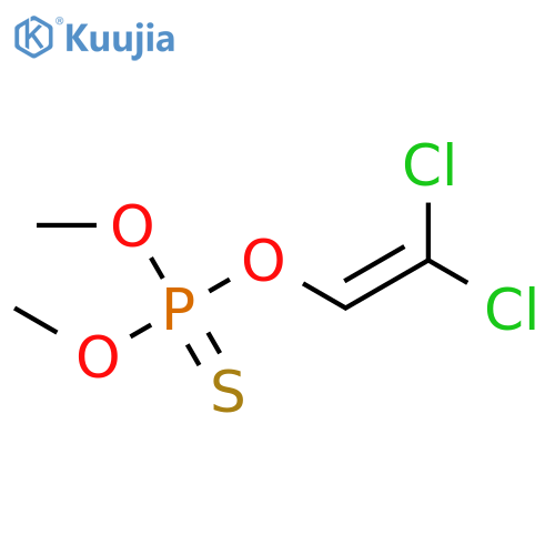 Phosphorothioic acid,O-(2,2-dichloroethenyl) O,O-dimethyl ester structure