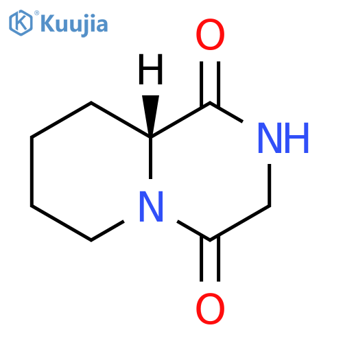 2H-Pyrido[1,2-a]pyrazine-1,4(3H,6H)-dione, tetrahydro-, (9aR)- structure