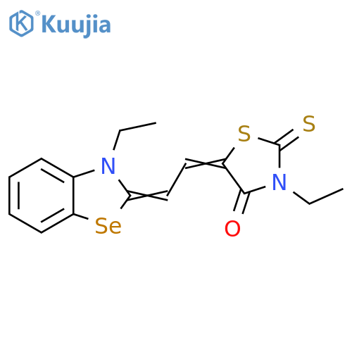4-Thiazolidinone,3-ethyl-5-[(3-ethyl-2(3H)-benzoselenazolylidene)ethylidene]-2-thioxo- structure