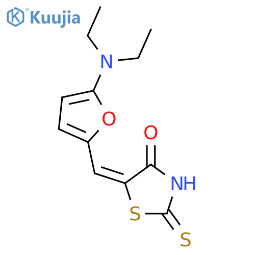 4-Thiazolidinone,5-[[5-(diethylamino)-2-furanyl]methylene]-2-thioxo- structure