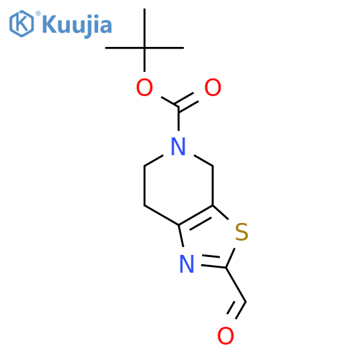 tert-Butyl 2-formyl-4,5,6,7-tetrahydrothiazolo5,4-cpyridine-6-carboxylate structure