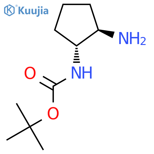 tert-butyl N-[trans-2-aminocyclopentyl]carbamate structure