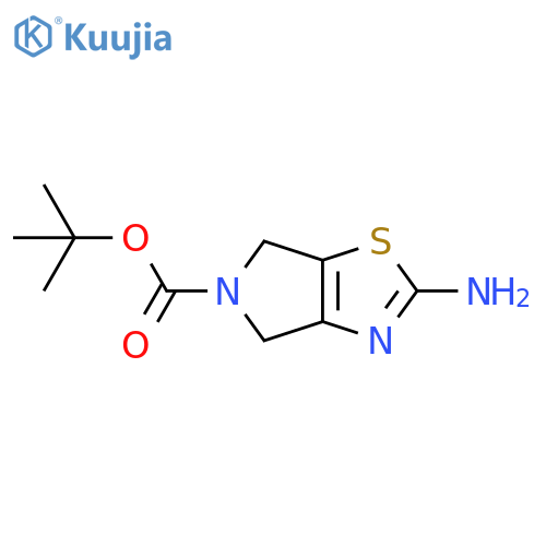 tert-butyl 2-amino-4H,5H,6H-pyrrolo3,4-d1,3thiazole-5-carboxylate structure