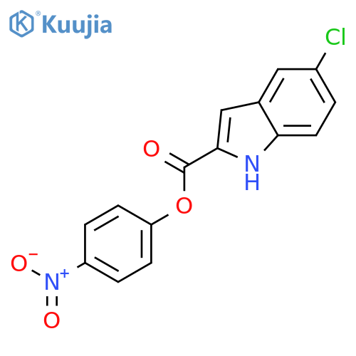 1H-Indole-2-carboxylic acid, 5-chloro-, 4-nitrophenyl ester structure