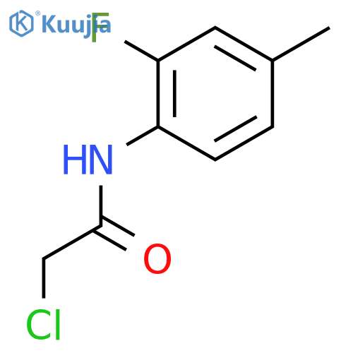 2-chloro-N-(2-fluoro-4-methylphenyl)acetamide structure