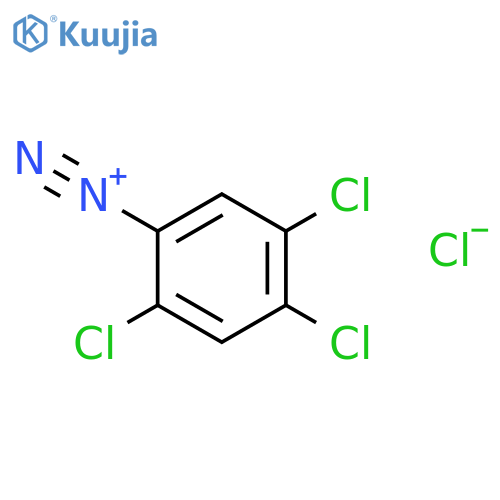 Benzenediazonium, 2,4,5-trichloro-, chloride structure