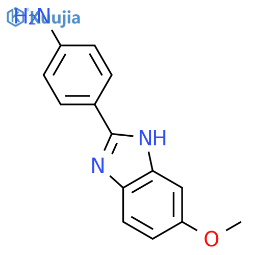 Benzenamine,4-(6-methoxy-1H-benzimidazol-2-yl)- structure