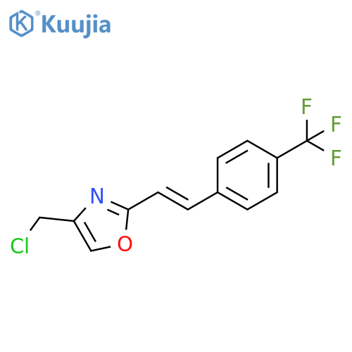 Oxazole, 4-(chloromethyl)-2-[(1E)-2-[4-(trifluoromethyl)phenyl]ethenyl]- structure