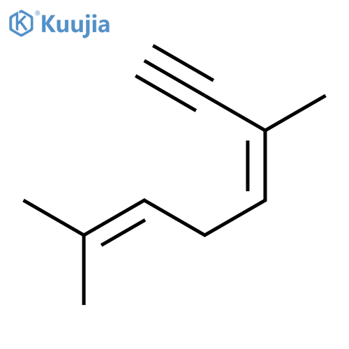 (3E)-3,7-dimethylocta-3,6-dien-1-yne structure