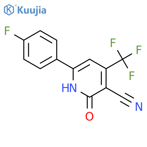 4-(TRIFLUOROMETHYL)-6-(4-FLUOROPHENYL)-1,2-DIHYDRO-2-OXOPYRIDINE-3-CARBONITRILE structure