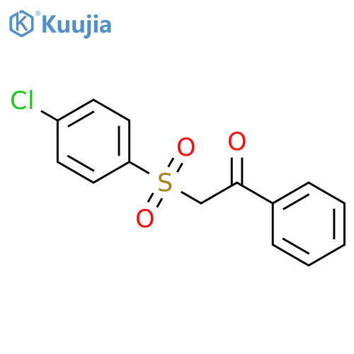 2-[(4-chlorophenyl)sulfonyl]-1-phenylethanone structure