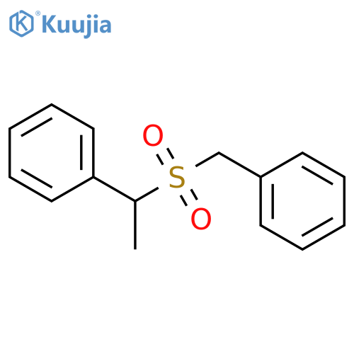 Benzene, [[(1-phenylethyl)sulfonyl]methyl]- structure