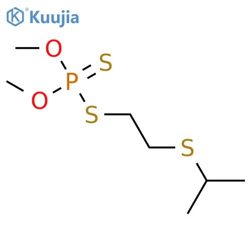Phosphorodithioic acid,O,O-dimethyl S-[2-[(1-methylethyl)thio]ethyl] ester structure