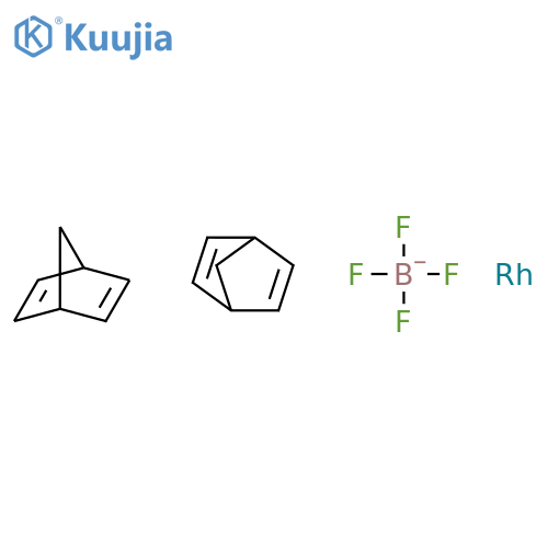 Bis(norbornadiene)rhodium(I) tetrafluoroborate structure