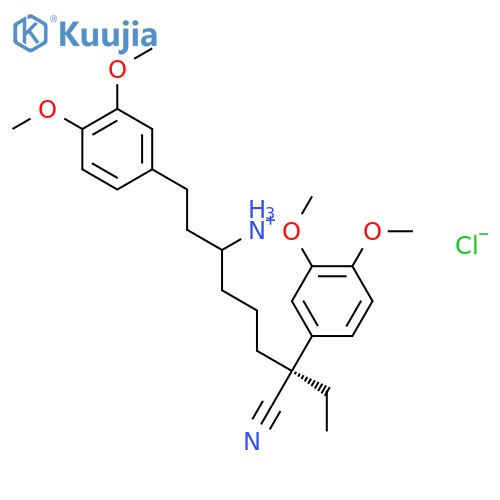 (S)-Verapamil hydrochloride structure
