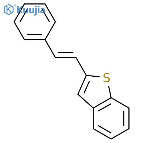 Benzo[b]thiophene, 2-(2-phenylethenyl)- structure