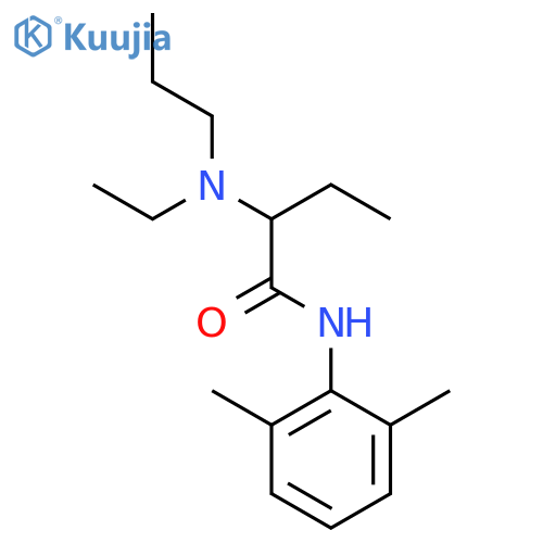 N-(2,6-dimethylphenyl)-2-ethyl(propyl)aminobutanamide structure