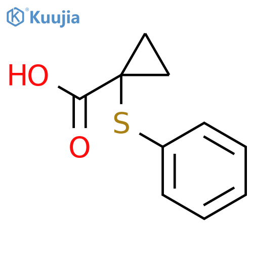 1-(phenylsulfanyl)cyclopropane-1-carboxylic Acid structure