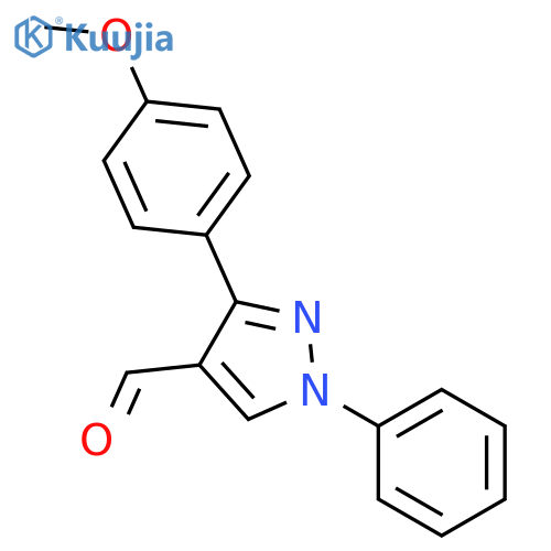 3-(4-Methoxyphenyl)-1-phenyl-1H-pyrazole-4-carbaldehyde structure