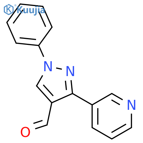 1-phenyl-3-(pyridin-3-yl)-1H-pyrazole-4-carbaldehyde structure