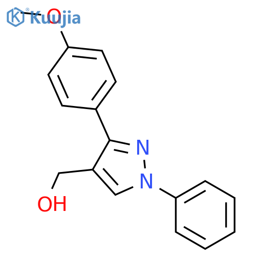 1H-Pyrazole-4-methanol,3-(4-methoxyphenyl)-1-phenyl- structure