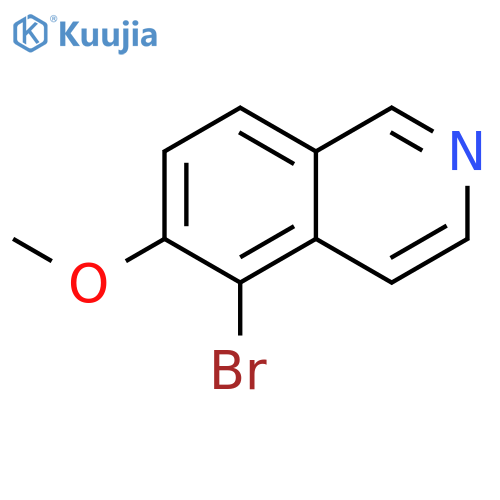 5-bromo-6-methoxy-isoquinoline structure