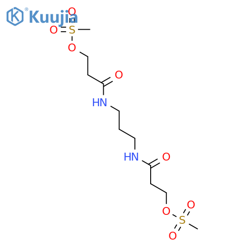 Propanamide,N,N'-1,3-propanediylbis[3-[(methylsulfonyl)oxy]- structure