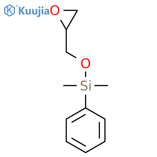Silane, dimethyl(oxiranylmethoxy)phenyl- structure