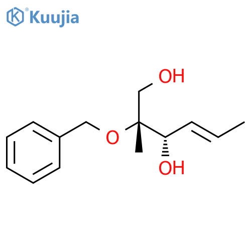 4-Hexene-1,3-diol, 2-methyl-2-(phenylmethoxy)-, (2R,3S,4E)- structure