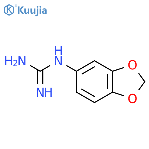 N-(2H-1,3-benzodioxol-5-yl)guanidine structure