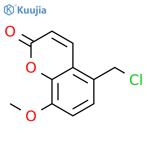8-Methoxy-5-(chloromethyl)coumarin structure