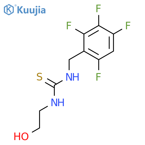 Thiourea, N-(2-hydroxyethyl)-N'-[(2,3,4,6-tetrafluorophenyl)methyl]- structure
