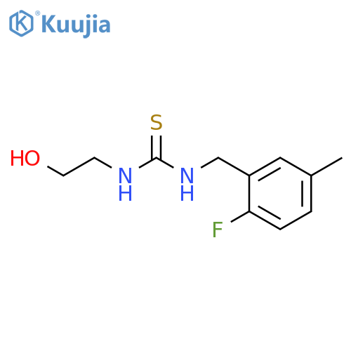 Thiourea, N-[(2-fluoro-5-methylphenyl)methyl]-N'-(2-hydroxyethyl)- structure