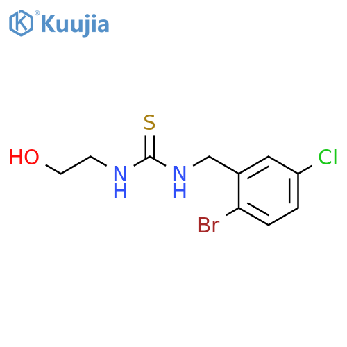 Thiourea, N-[(2-bromo-5-chlorophenyl)methyl]-N'-(2-hydroxyethyl)- structure