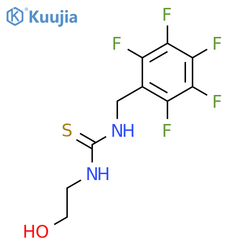 Thiourea, N-(2-hydroxyethyl)-N'-[(pentafluorophenyl)methyl]- structure