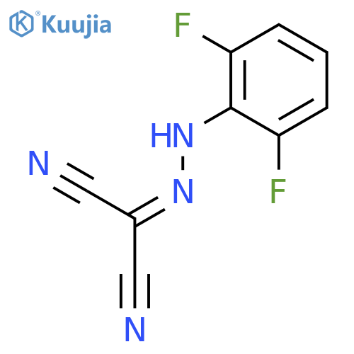 Propanedinitrile, [(2,6-difluorophenyl)hydrazono]- structure
