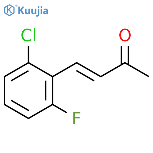 4-(2-chloro-6-fluorophenyl)but-3-en-2-one structure