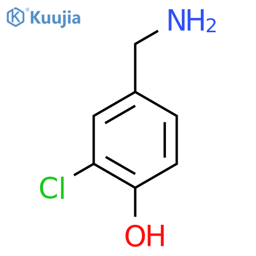 Phenol, 4-(aminomethyl)-2-chloro- structure
