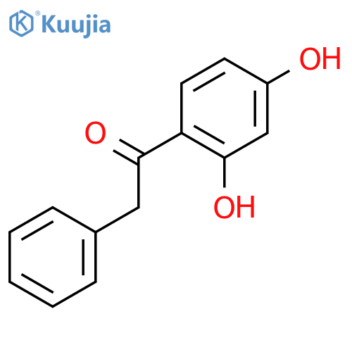 1-(2,4-Dihydroxyphenyl)-2-phenylethanone structure