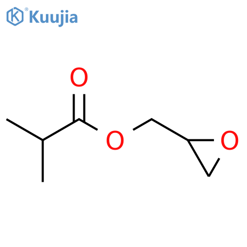 Propanoic acid, 2-methyl-, oxiranylmethyl ester structure