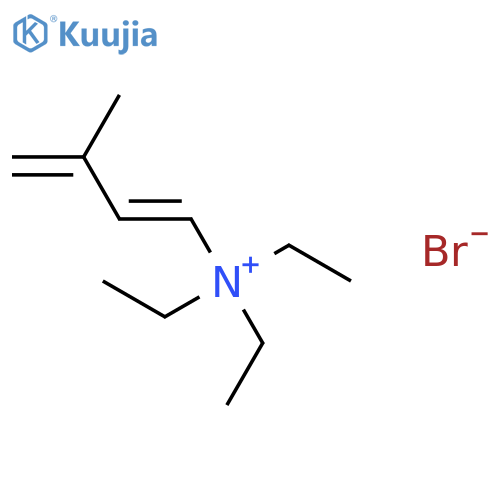 1,3-Butadien-1-aminium, N,N,N-triethyl-3-methyl-, bromide structure