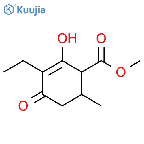 2-Cyclohexene-1-carboxylic acid, 3-ethyl-2-hydroxy-6-methyl-4-oxo-,methyl ester structure