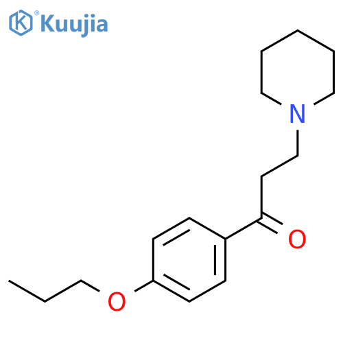 1-Propanone,3-(1-piperidinyl)-1-(4-propoxyphenyl)- structure