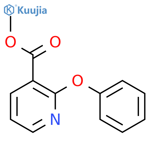 3-Pyridinecarboxylicacid, 2-phenoxy-, methyl ester structure
