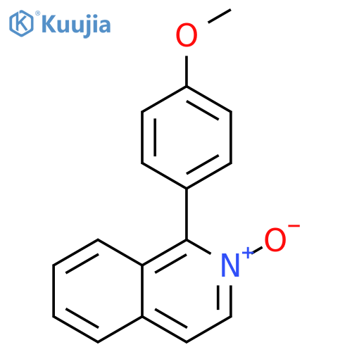 Isoquinoline, 1-(4-methoxyphenyl)-, 2-oxide structure