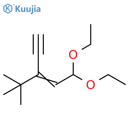 3-Penten-1-yne, 3-(1,1-dimethylethyl)-5,5-diethoxy- structure