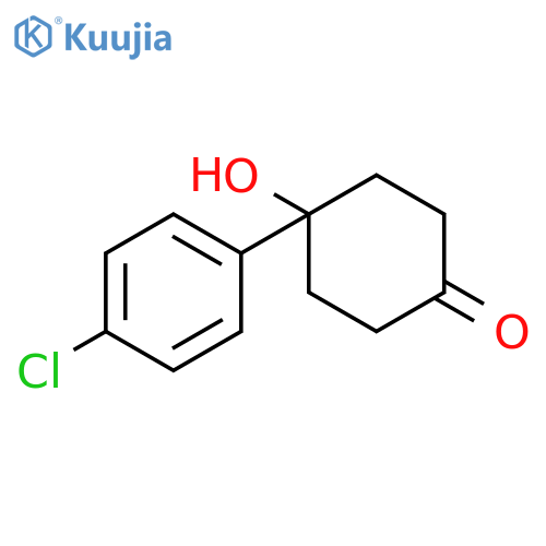 4-(4-Chlorophenyl)-4-hydroxycyclohexanone structure